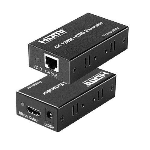 Extension réseau 4K HDMI vers RJ45, distance de transmission : 200 m (noir) SH801A305-09