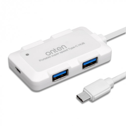 Station d'accueil HUB portable Onten OTN-9102 4 ports USB3.0 (blanc) SO101B656-04