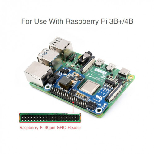 Chapeau Power over Ethernet Waveshare pour Raspberry Pi 3B+/4B SW9555551-09