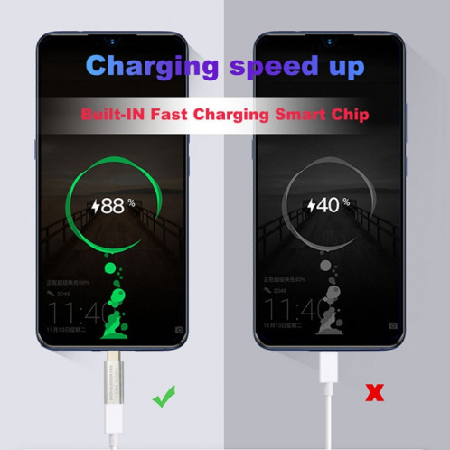 Connecteur de charge rapide du bloqueur de données USB-C / Type-C GE07 (or rose) SH601E729-06