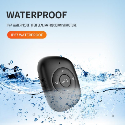 RF-V50 IP67 étanche 4G LTE 3G 2G GSM bouton SOS pour personnes âgées alarme d'urgence GPS Tracker (noir) SH701A1308-08