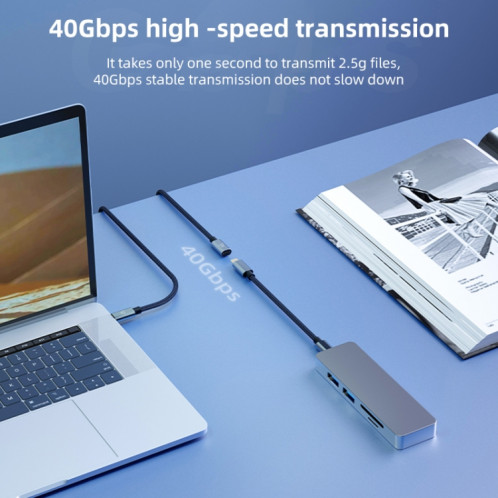 Câble d'extension USB4.0 40 Gbps Type-C mâle à femelle, longueur : 0,5 m SH4102727-06