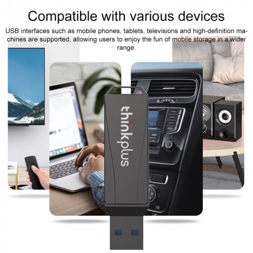 Lenovo Thinkplus MU252 Clé USB 3.1 + USB-C / Type-C, Mémoire : 128 Go SL6604600-09