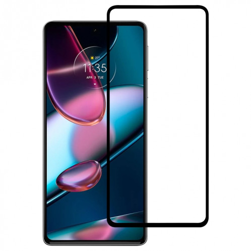 Pour Motorola Edge 30 Pro 5G/Edge + 5G UW/Edge 2022 Film de protection d'écran à couverture complète en verre trempé SH94011689-08