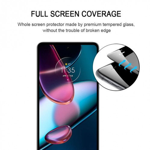 Pour Motorola Edge 30 Pro 5G/Edge + 5G UW/Edge 2022 Film de verre trempé plein écran 25 pièces SH97011671-07