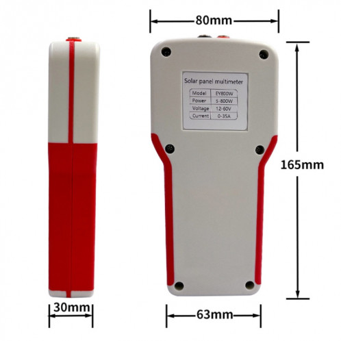 Multimètre d'alimentation de panneau solaire Elejoy EY800W 800W SH0510489-07