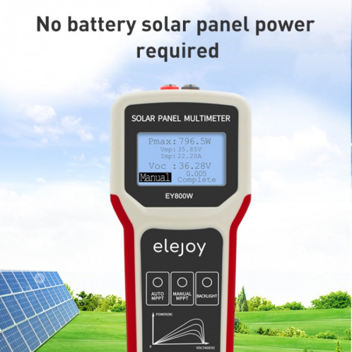 Multimètre d'alimentation de panneau solaire Elejoy EY800W 800W SH0510489-07