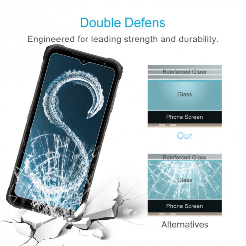 Pour Ulefone Armor 12S 50pcs 0.26mm 9H 2.5D Film de verre trempé SH46011505-06