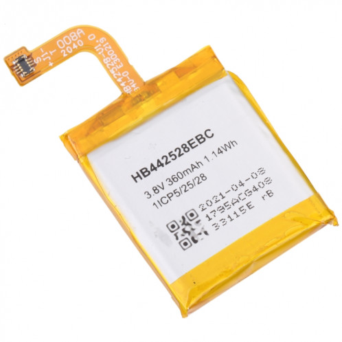Remplacement de la batterie pour Huawei Watch 1 300mAh HB442528EBC SH4960960-04