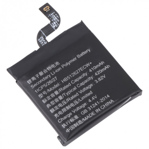 Pour Huawei montre GT1 FTN-B19 420mAh HB512627ECW + remplacement de la batterie SH49691127-04