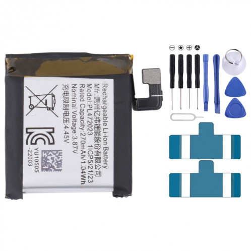 Pour Huami Amazfit GTS 4 mini 270mAh PL472023 Remplacement de la batterie SH4973585-04