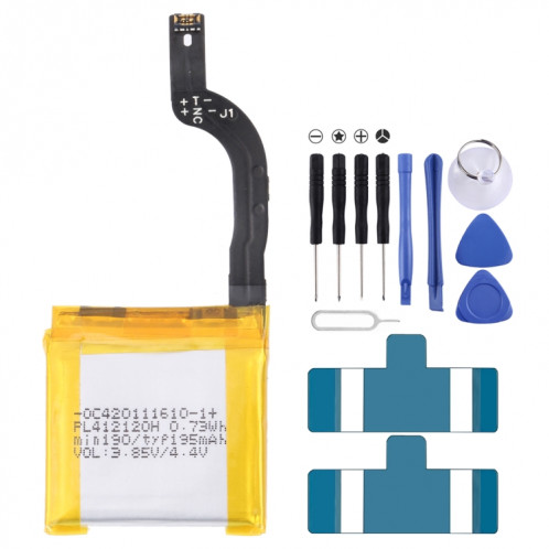Pour Huami Amazfit GTR 42MM 195mAh PL412120H Remplacement de la batterie SH4977750-04