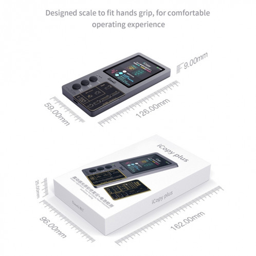 Pour iPhone 6 13 Pro Max Qianli iCopy Plus 2.2 programmeur de détection de réparation, modèle : module de batterie SQ1604754-07