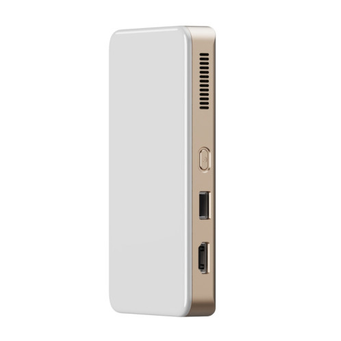 S90 DLP Android 9.0 1 Go + 8 Go 4K Mini projecteur intelligent WiFi, prise d'alimentation : prise AU (blanc) SH202B886-015