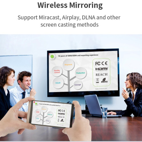 S90 DLP Android 9.0 1 Go + 8 Go 4K Mini projecteur intelligent WiFi, prise d'alimentation : prise AU (blanc) SH202B886-015