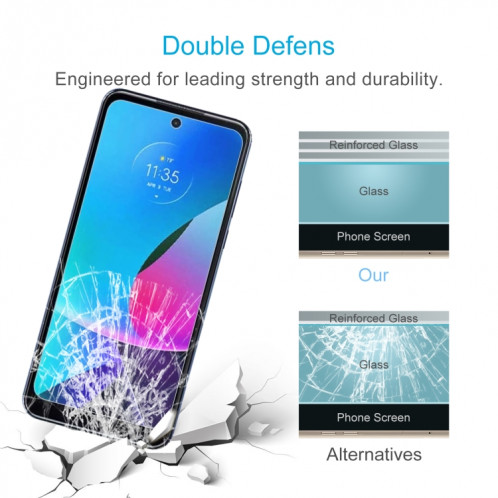 Pour Motorola Moto G Play 2023 50pcs 0.26mm 9H 2.5D Film de verre trempé SH1308218-06