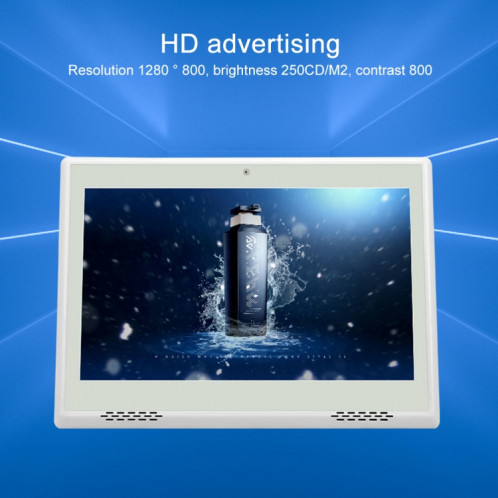 HSD1007A 10,1 pouces écran tactile tout en un PC, RK3128 1 Go + 16 Go Android 6.0, prise : prise US (blanc) SH904B489-07