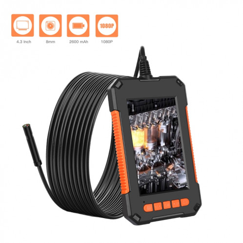 P40 8 mm HD Endoscope industriel à écran vertical intégré portable étanche, longueur : 10 m (câble) SH103A599-014