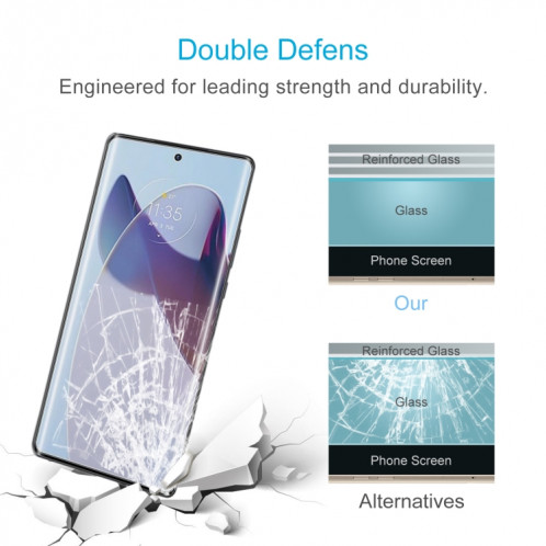 Pour Motorola Moto X40 Pro 10pcs 0.26mm 9H 2.5D Film de verre trempé SH0703938-06