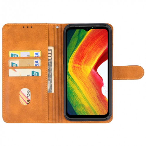Pour étui de téléphone en cuir Ulefone Power Armor 19 (marron) SH401B1476-06