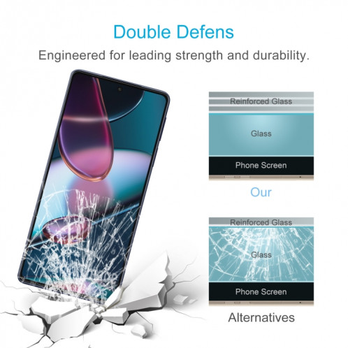 Pour Motorola Moto Edge+ 2023 50pcs 0.26mm 9H 2.5D Film de Verre Trempé SH1603904-06