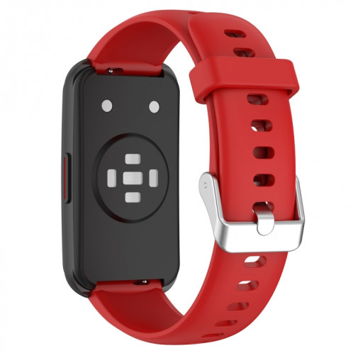 Pour Keep Band B4 Bracelet de montre en silicone à surface brillante de 16 mm (rouge) SH901E1206-08