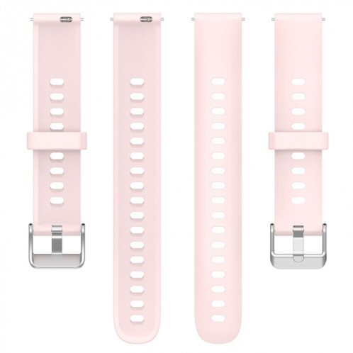 Pour Keep Band B4 Bracelet de montre en silicone à surface brillante de 16 mm (rose clair) SH901F855-08