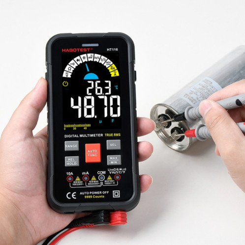 Multimètre numérique automatique intelligent à grand écran HABOTEST HT116 SH15531132-06