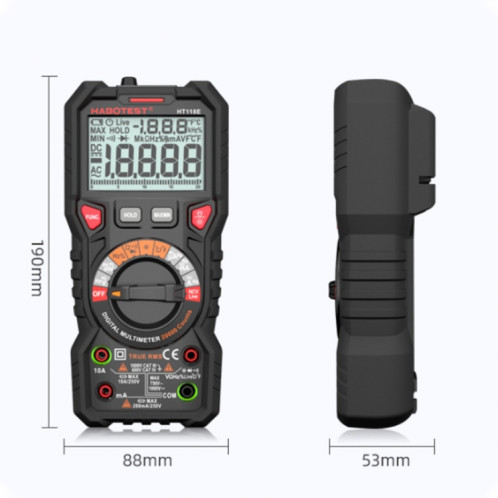 HABOTEST HT118E multimètre numérique de haute précision pour la prévention des incendies SH15681175-05