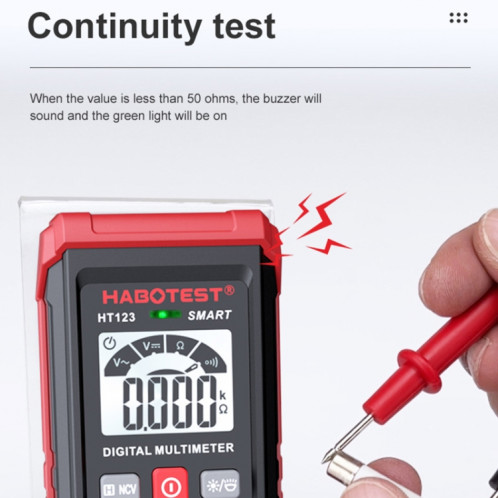 HABOTEST HT123 Mini multimètre numérique haute précision SH1569840-08