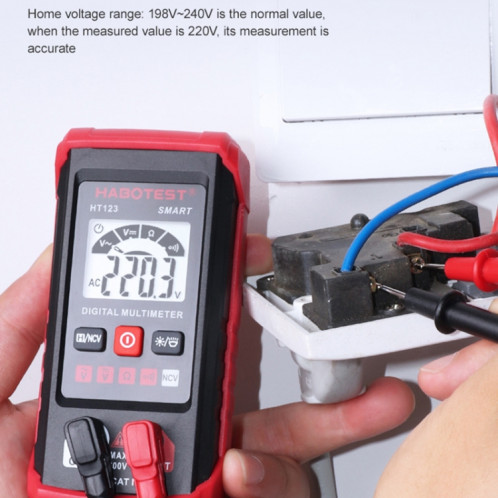 HABOTEST HT123 Mini multimètre numérique haute précision SH1569840-08