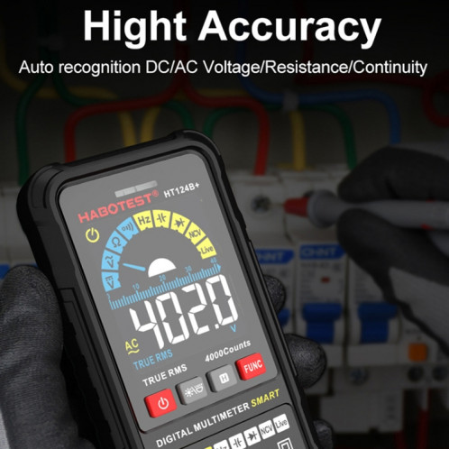 HABOTEST HT124A+ Mini multimètre haute précision à affichage numérique SH71021702-09