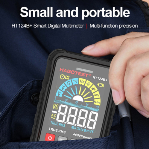 Multimètre haute précision à affichage numérique HABOTEST HT124B+ SH710498-09
