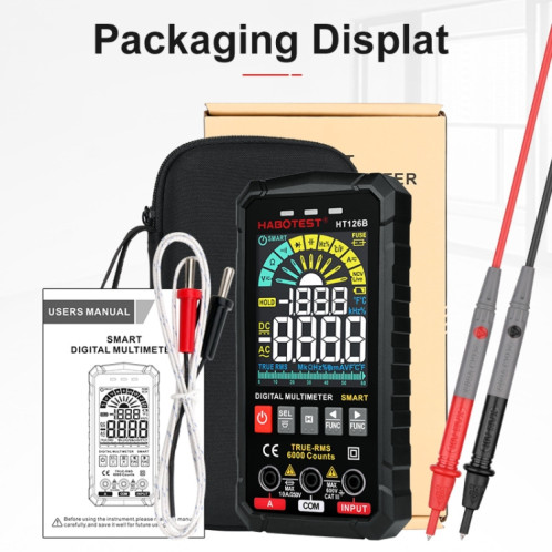 HABOTEST HT126B Mini multimètre numérique haute précision SH1615323-07