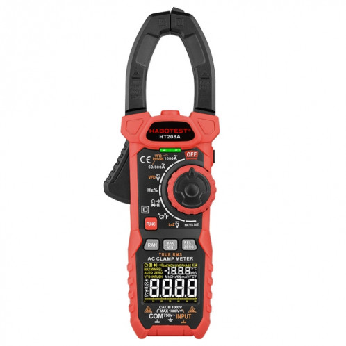 HABOTEST HT208A 1000A Pince multimètre numérique anti-brûlure multifonction SH1623143-05
