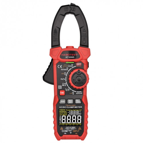 HABOTEST HT208D 1000A Pince Numérique Multifonction Compteur Universel Anti-brûlure SH16241874-05