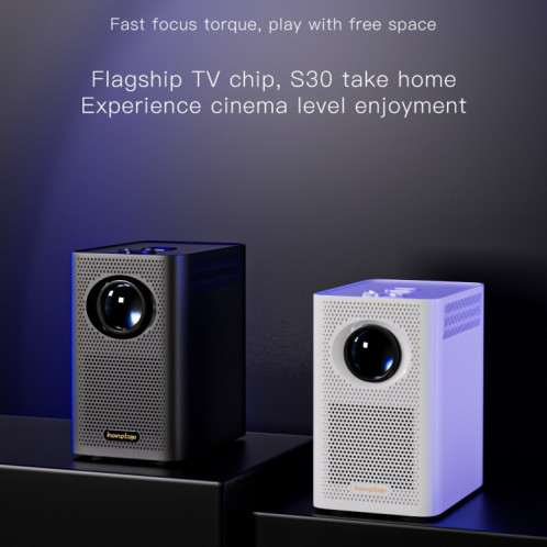 Projecteur mobile WiFi portable S30 Android System HD, type de prise : prise US (blanc) SH401B1254-08
