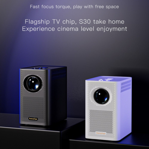 Projecteur mobile WiFi portable S30 Android System HD, type de prise : (blanc) SH402B1147-08