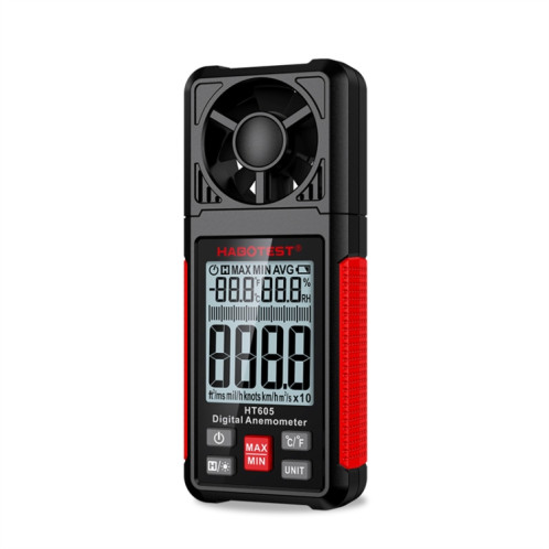 HABOTEST HT605 Testeur de vitesse du vent portable à affichage numérique intelligent SH1660991-012