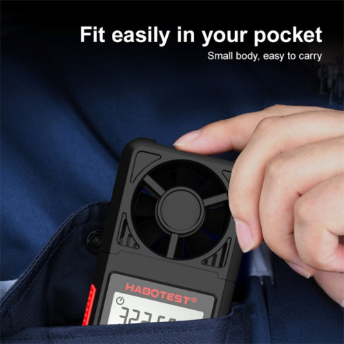 HABOTEST HT605 Testeur de vitesse du vent portable à affichage numérique intelligent SH1660991-012