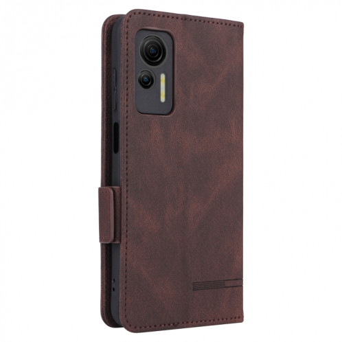 Pour étui de téléphone en cuir à fermoir magnétique Ulefone Note 14 (marron) SH009A138-06