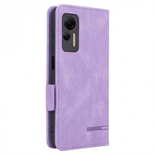 Pour étui de téléphone en cuir à fermoir magnétique Ulefone Note 14 (violet) SH009C959-06