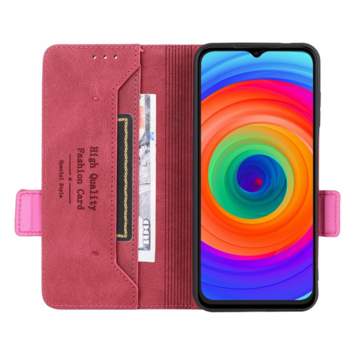 Pour étui de téléphone en cuir à fermoir magnétique Ulefone Note 14 (rouge) SH009E1953-06