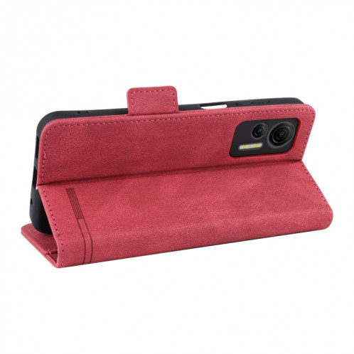 Pour étui de téléphone en cuir à fermoir magnétique Ulefone Note 14 (rouge) SH009E1953-06