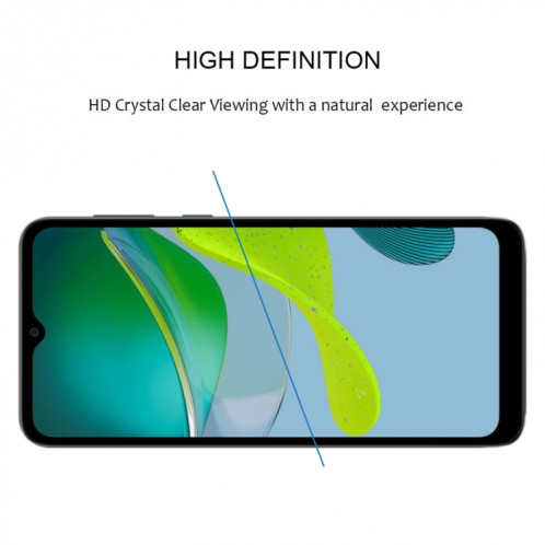 Pour Motorola Moto E13 Full Glue Full Cover Film de protection d'écran en verre trempé SH2904300-08