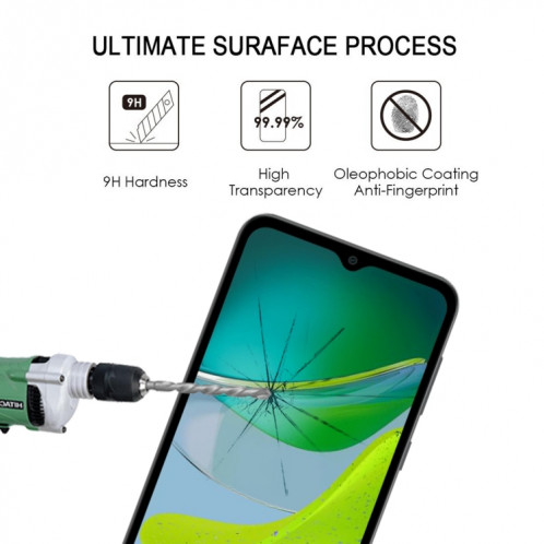 Pour Motorola Moto E13 Full Glue Full Cover Film de protection d'écran en verre trempé SH2904300-08