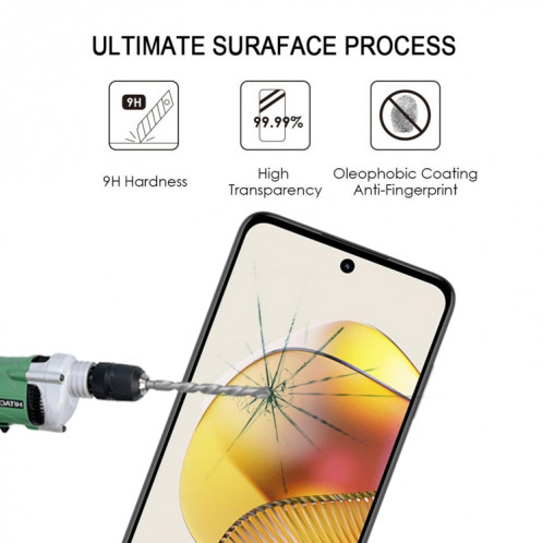 Pour Motorola Moto G73 Film de verre trempé plein écran 25 pièces SH30011358-07