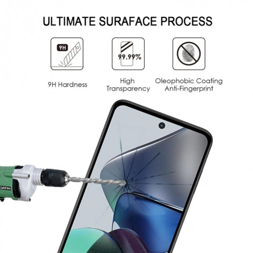 Pour Motorola Moto G23 Film de verre trempé plein écran 25 pièces SH30021945-07