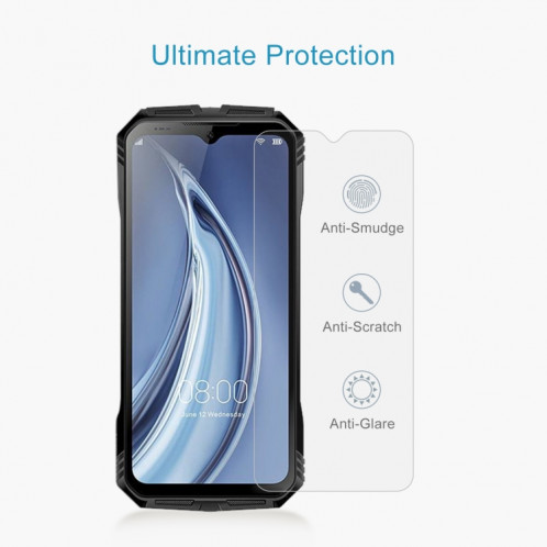 Pour Doogee S100 Pro 50 PCS 0.26mm 9H 2.5D Film de verre trempé SH8902495-06