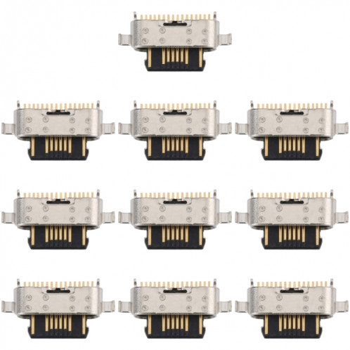 Pour Motorola One Fusion 10pcs connecteur de port de charge SH3702459-04